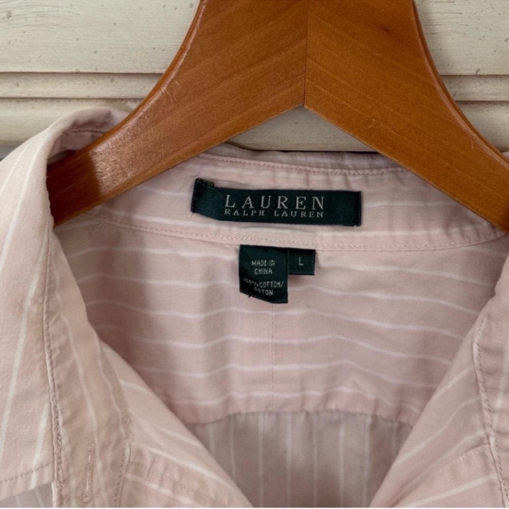 Ralph Lauren Old Money Pink Preppy Button Shirt - Picture 4 of 4